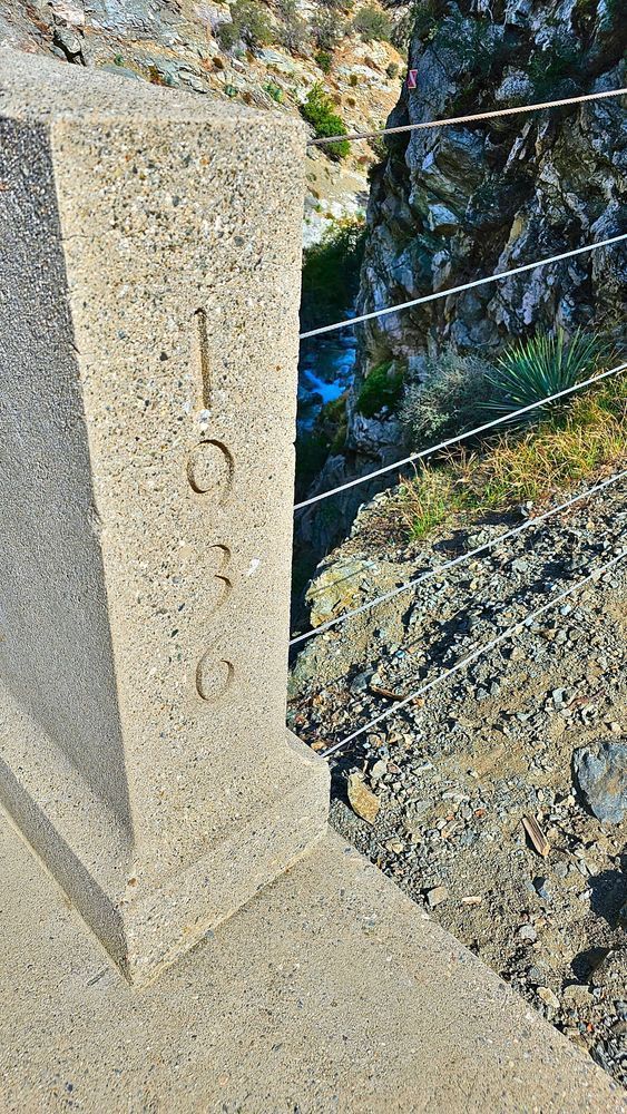 Bridge To Nowhere Column   San Gabriel Mountains Photography Art | InYourBackyard
