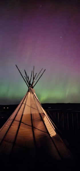 Arora Borealis Tent Backdrop Photography Art | InYourBackyard