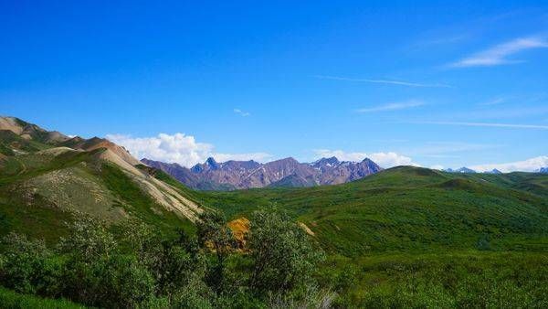 Green Hillsides Mountain Background Alaska Photography Art | InYourBackyard