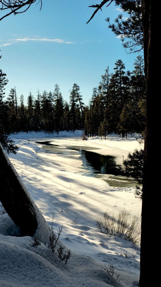 Deschutes River Nearly Fozen Photography Art | InYourBackyard