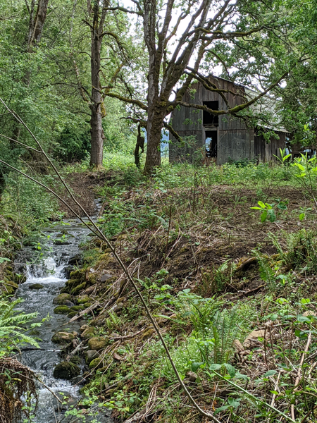 Dickie Prarie Barn Along Creek Photography Art | InYourBackyard