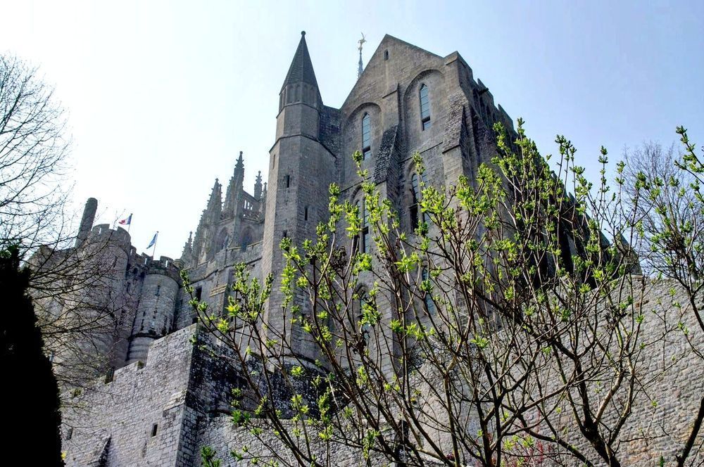 Historic Mont Saint Michel Abbey On Rocky Tidal Island In Normandy France Photography Art | InYourBackyard