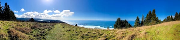 Lincoln City Ocean Panorama View From Roads End Photography Art | InYourBackyard