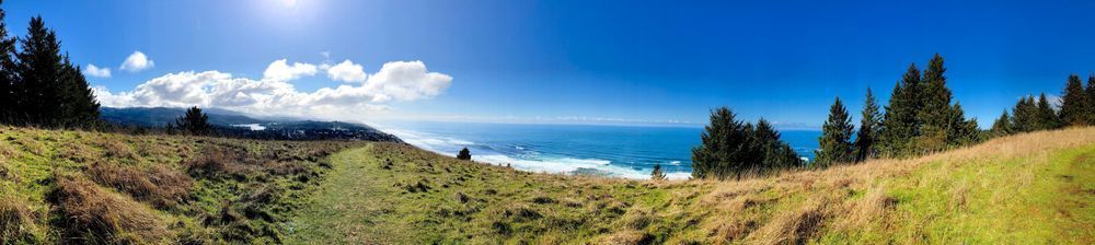 Lincoln City Ocean Panorama View From Roads End Photography Art | InYourBackyard