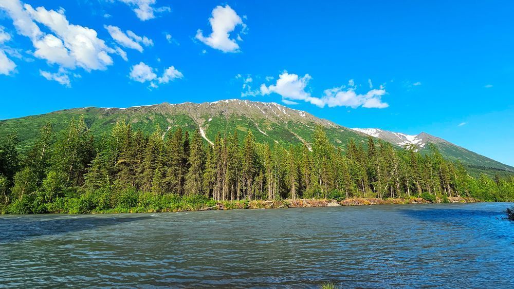 River Mountain View In Alaska Photography Art | InYourBackyard