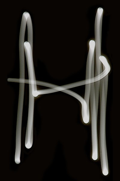 Alphabet Light Paintings