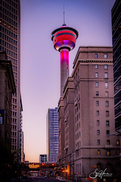 Calgary Tower at Dawn