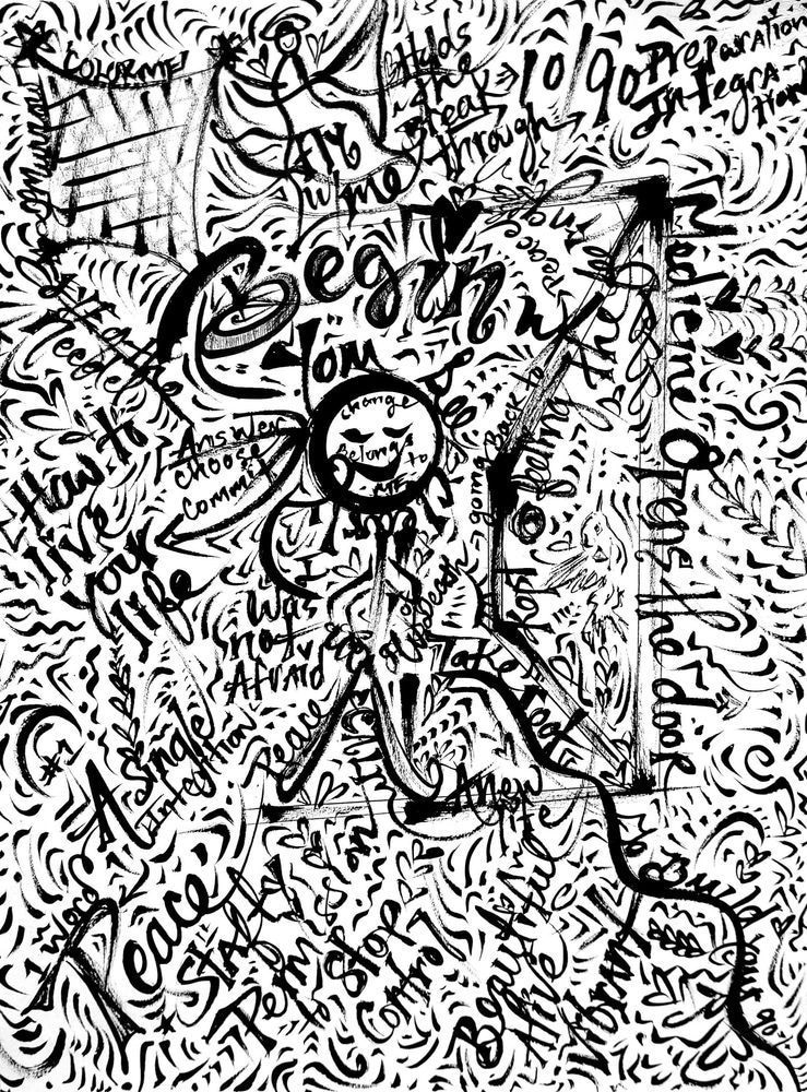 Peace | Visual Story Art Print | COLORME Art Spa
