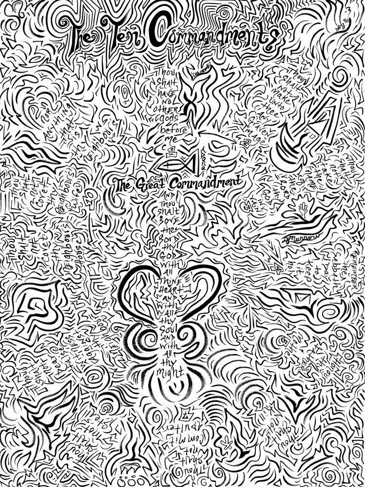 10 Commandments Art | COLORME Art Spa