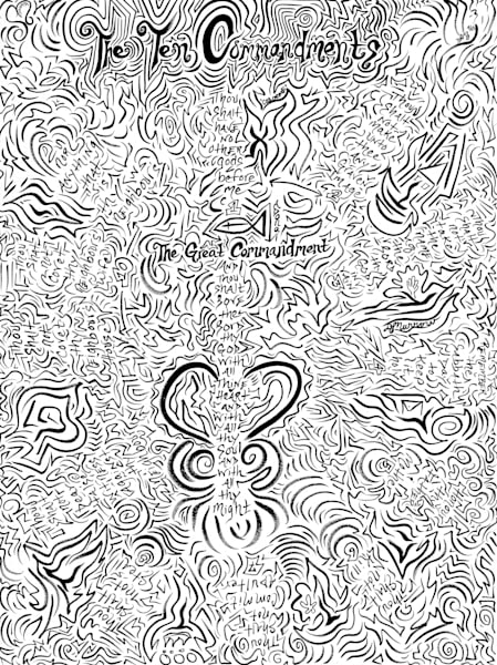 10 Commandments Art | COLORME Art Spa