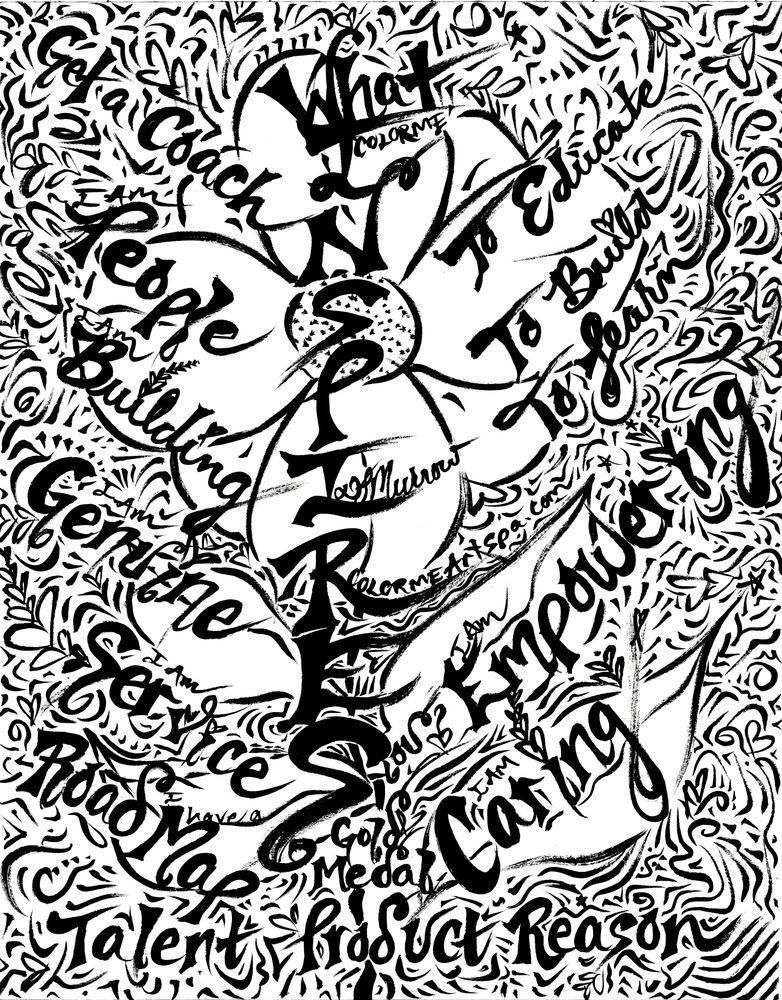 
INSPIRES | COLORME Graphic Recording — Art of Connection Summit, Phoenix AZ featuring Dawna Campbell