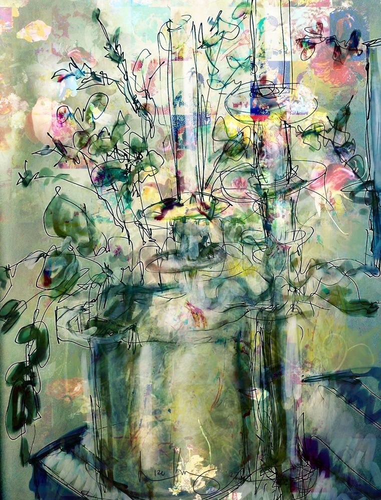 Flowers And Candles Ii Art | Lize Krüger Studio