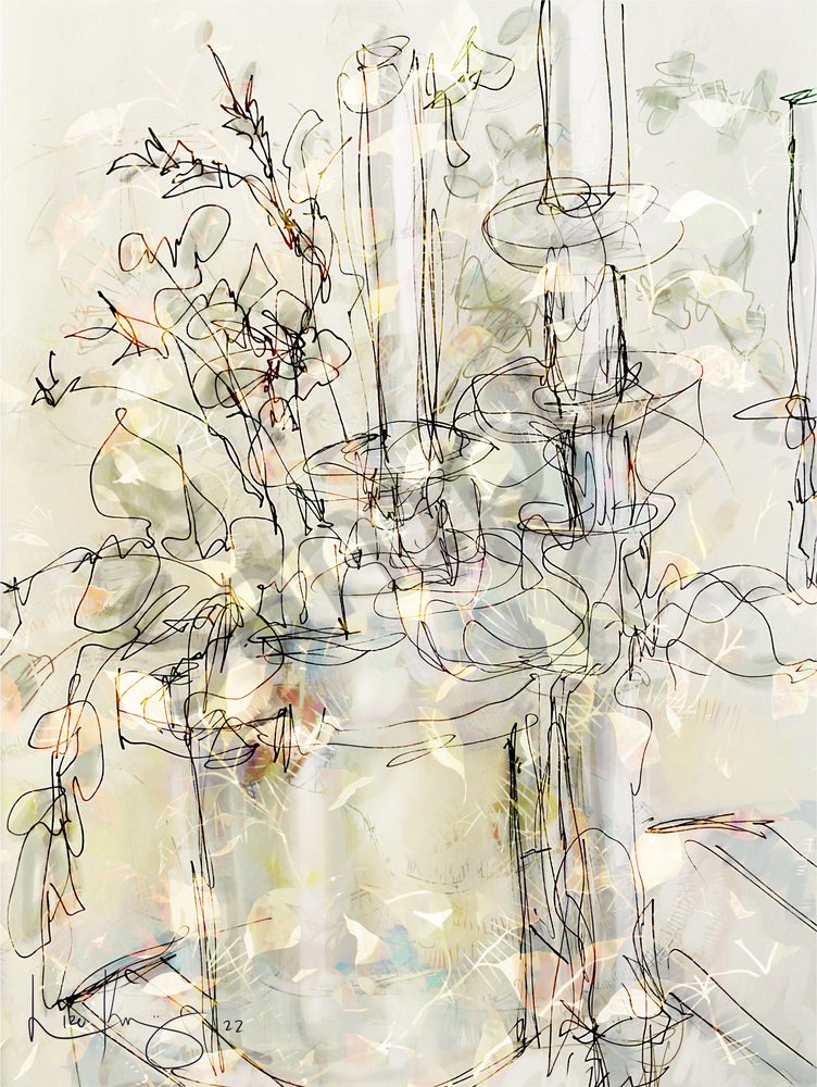 Flowers And Candles Art | Lize Krüger Studio