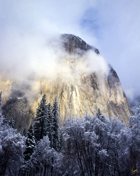 El Capitan from near Cathedral Beach. Yosemite National Park.