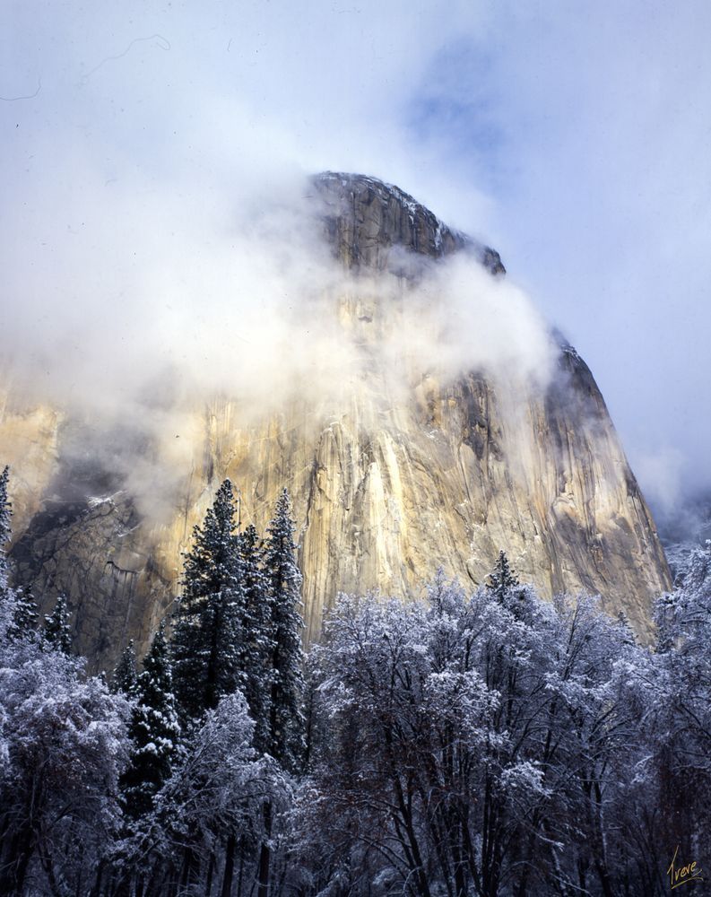 El Capitan from near Cathedral Beach. Yosemite National Park.