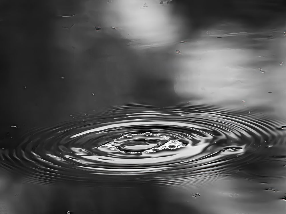 Bubble burst – abstract ice photography