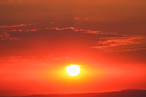 Crimson Over the Sandias in Albuquerque NM