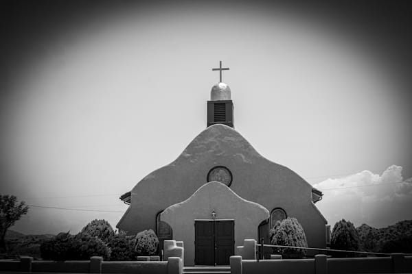 San Ysidro New Mexico Catholic Church Black and white