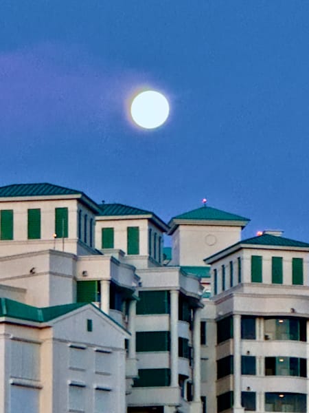 Moonlit Architecture Photography Art | Phoenix Rising Photography