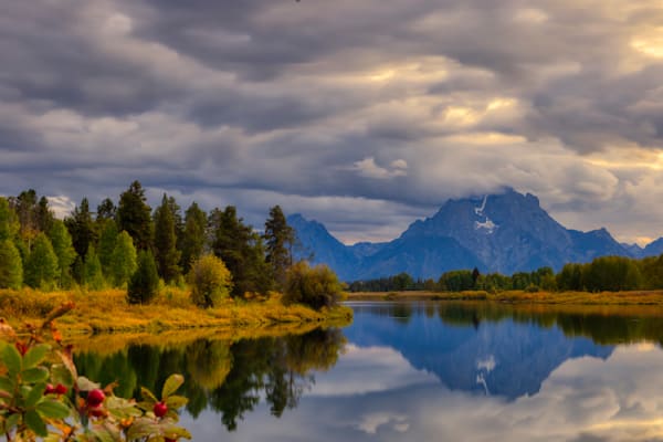 Reflective Evening, Oxbow Bend, Grand Teton National Park