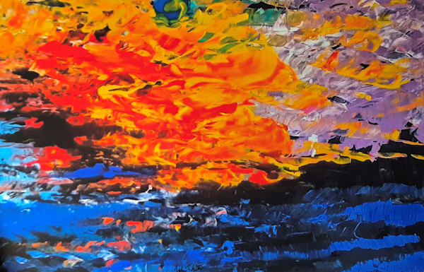 Explosive Sunset Art | JC Art Gallery