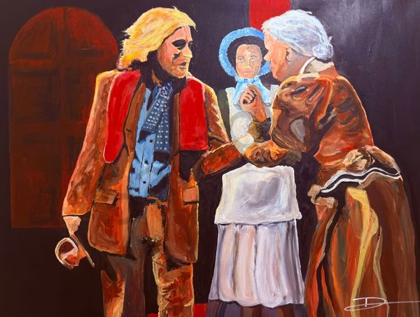 The Witness - Vibrant Figurative Painting