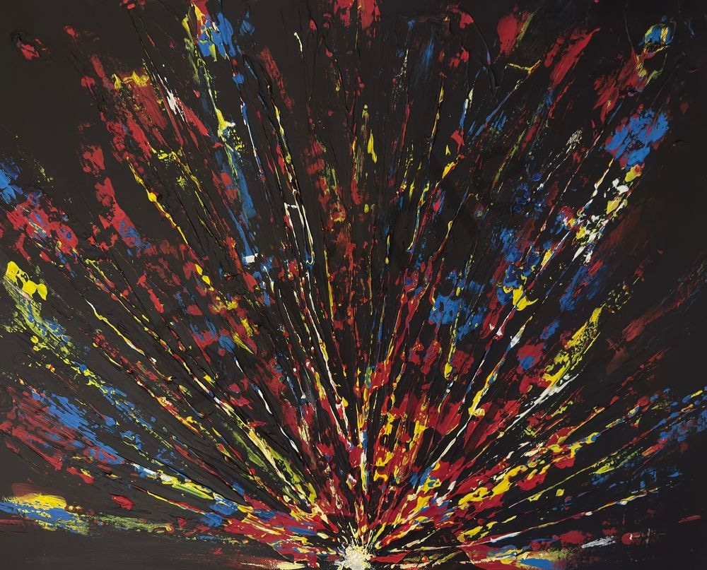 Radiant Chaos - Vibrant Abstract Artwork