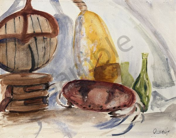 Memories of the Sea - Serene Watercolor Still Life