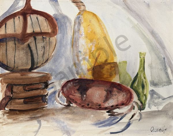 Memories of the Sea - Serene Watercolor Still Life