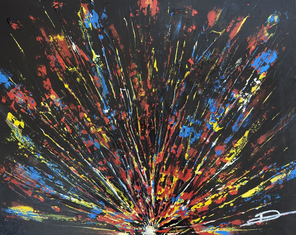 Radiant Chaos - Vibrant Abstract Artwork