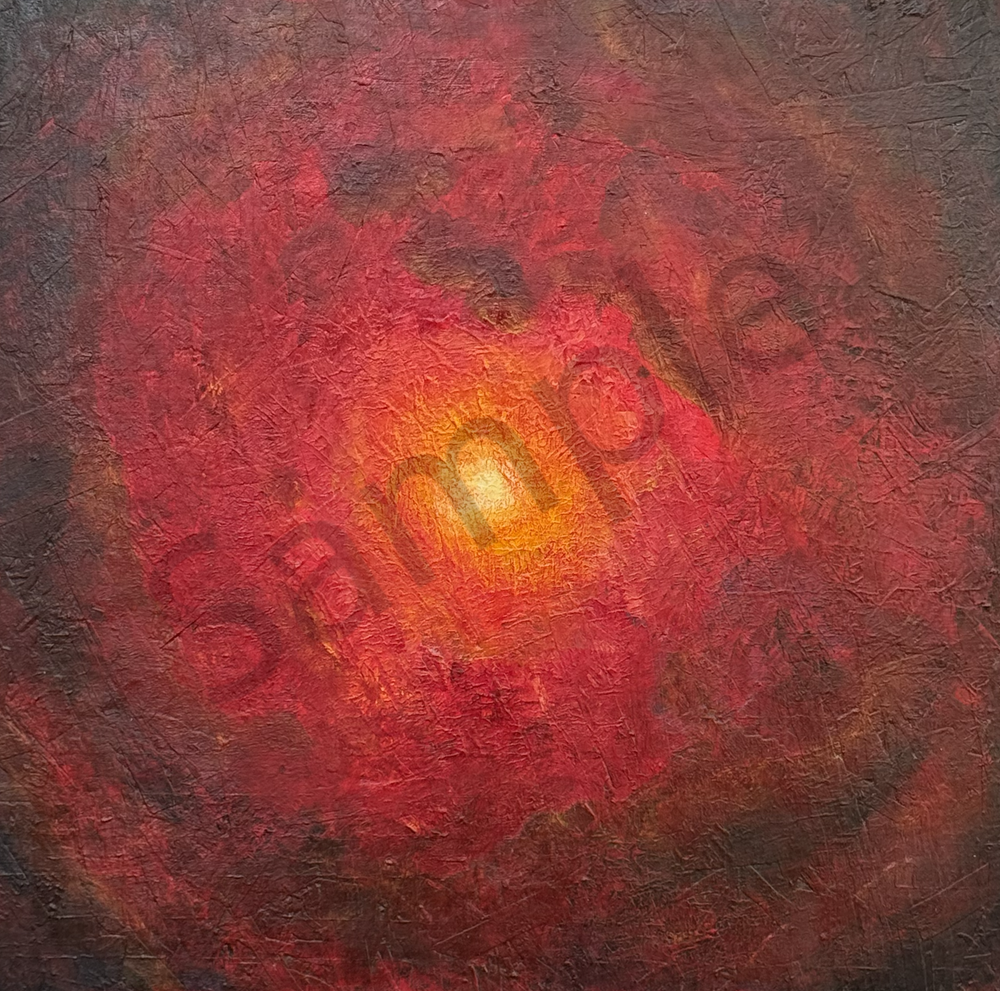 Star Birth - Vibrant Abstract Artwork in Red Hues