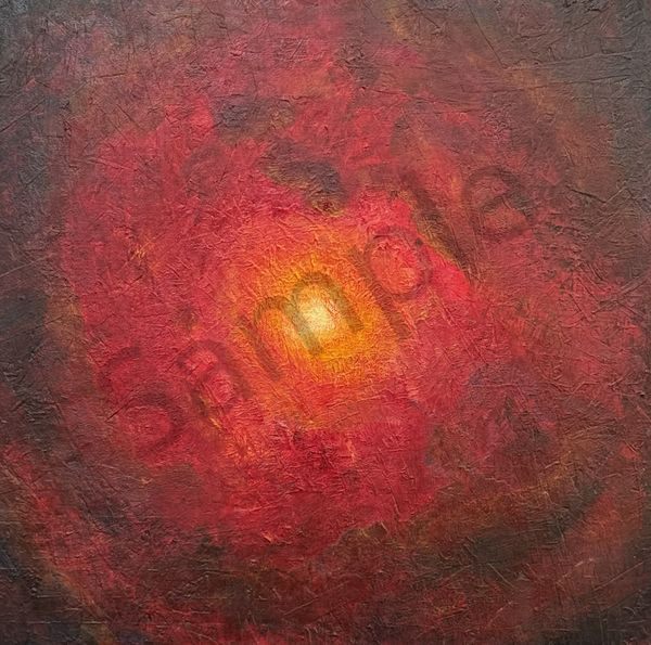 Star Birth - Vibrant Abstract Artwork in Red Hues