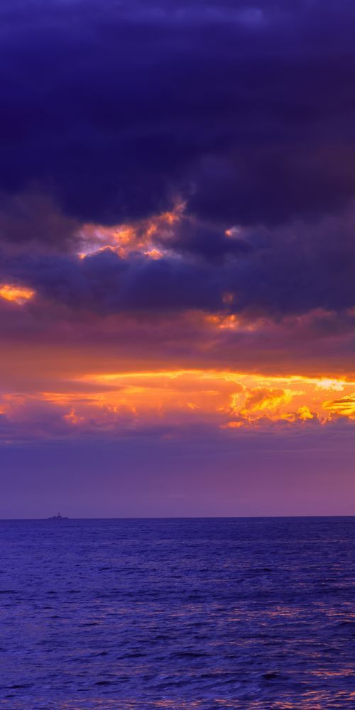 Purple Sunset Cliffs Sunset Tych 1 Art | McClean Photography