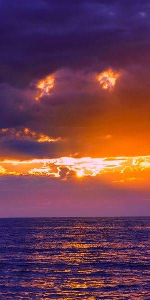 Purple Sunset Cliffs Sunset Tych 2 Art | McClean Photography