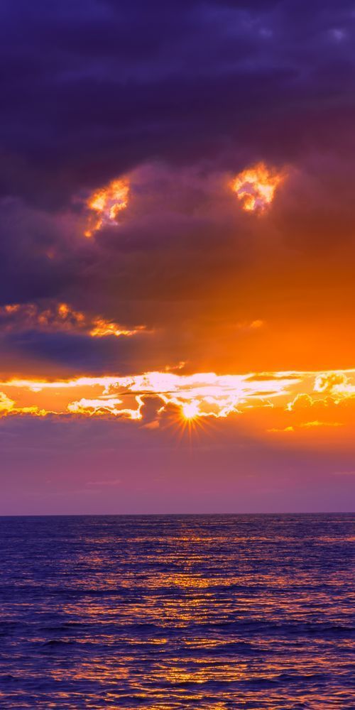 Purple Sunset Cliffs Sunset Tych 2 Art | McClean Photography