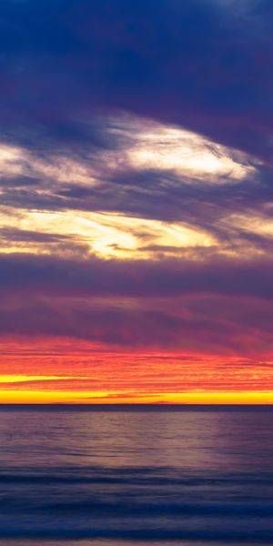 Pacific Beach Fire Beach Tych 1 Art | McClean Photography