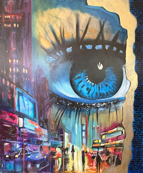 Big Blue Eye Art | Josef Fischer Art