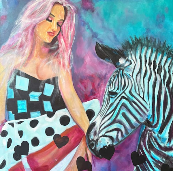 Dots, Hearts And Stripes Art | Josef Fischer Art