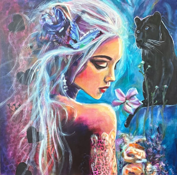 The Lady And Her Panther Art | Josef Fischer Art