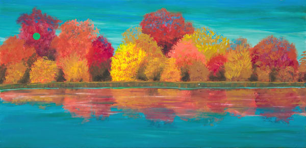 Fall Reflections Art | Paintings by Rolly Abarilla