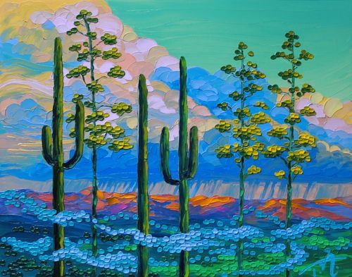 Candyland Original Oil Painting Art | Tessa Nicole Art