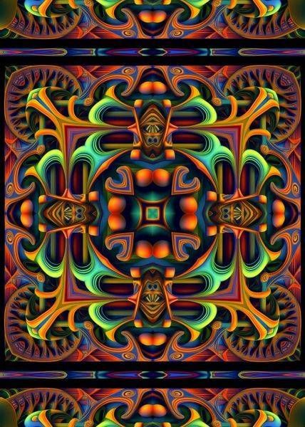 Ceremonial Frequency | Colorful Symmetrical Wall Art | Eye Ignite
