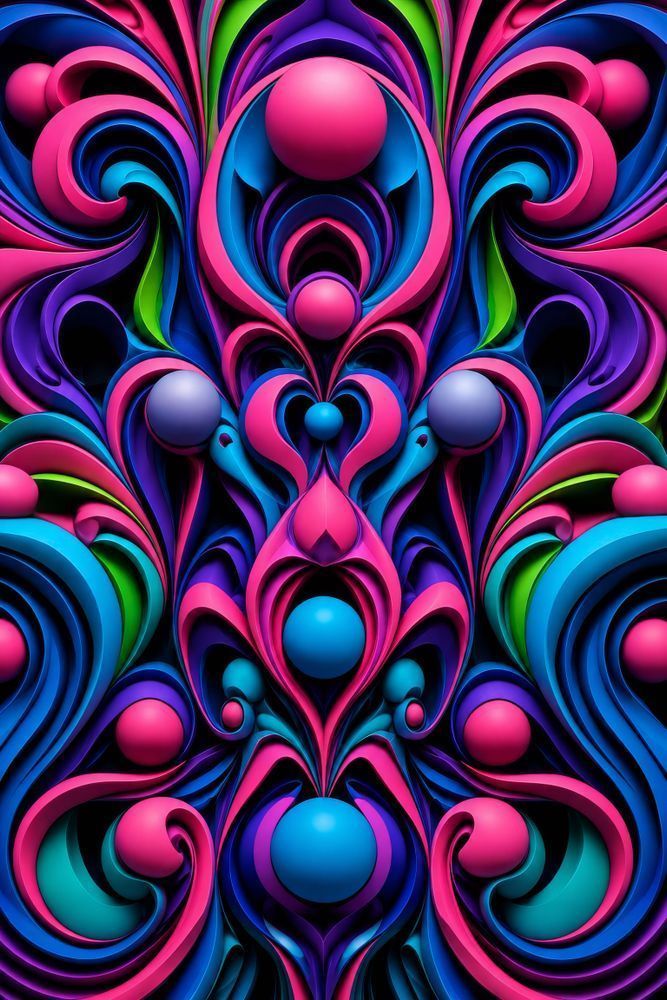 Sculpted Frequency | Colorful Abstract Wall Art | Eye Ignite