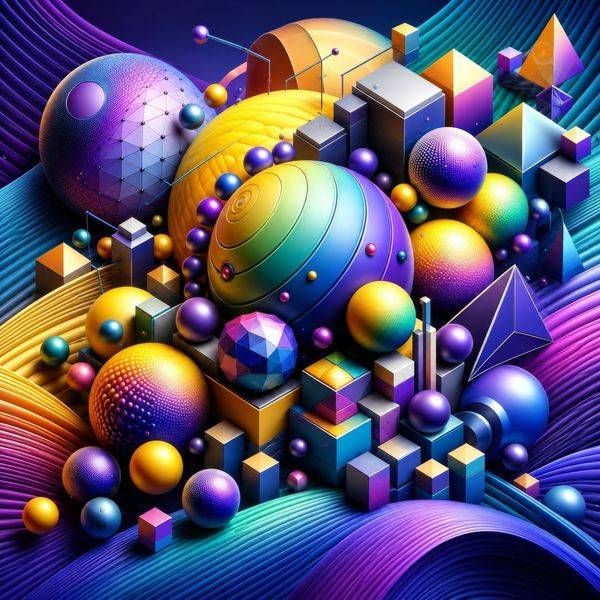 Geometry of Joy | Colorful Geometric Art Print | Eye Ignite