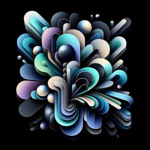Bloomform | Abstract Color Frequencies Art Print | Eye Ignite
