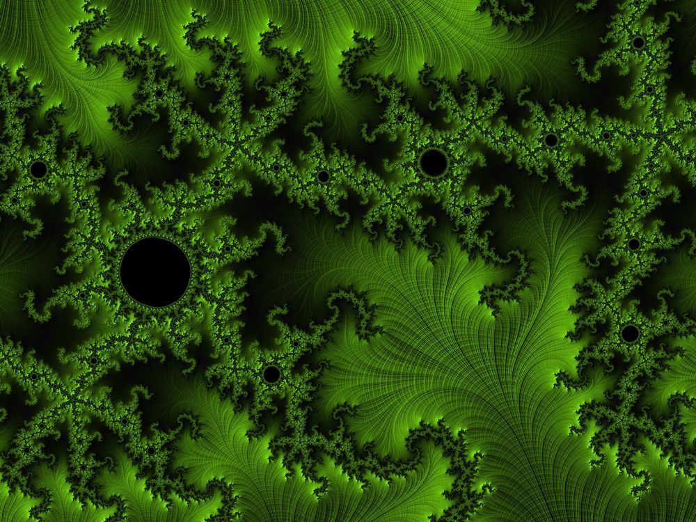 Emerald Fracture | Green Fractal Wall Art Print by Rel Rogers