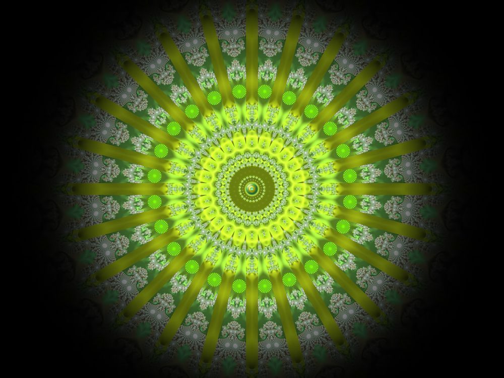 Green Mandala Wall Art – Emerald Awakening