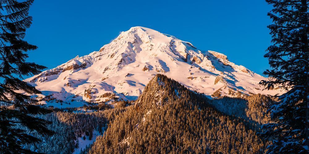 Winter Panoramic, Mount Rainier, Washington, 2017