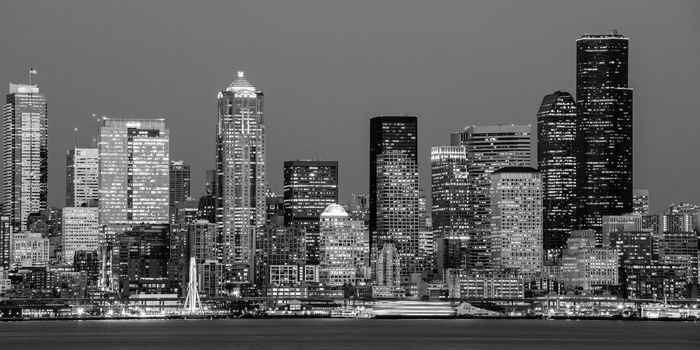 Evening Skyline, Seattle, Washington, 2015