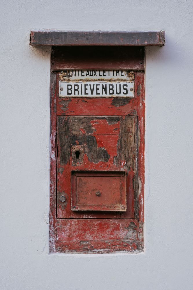 Mailbox, Abbaye du Rouge Cloître, Auderghem, Belgium, 2022